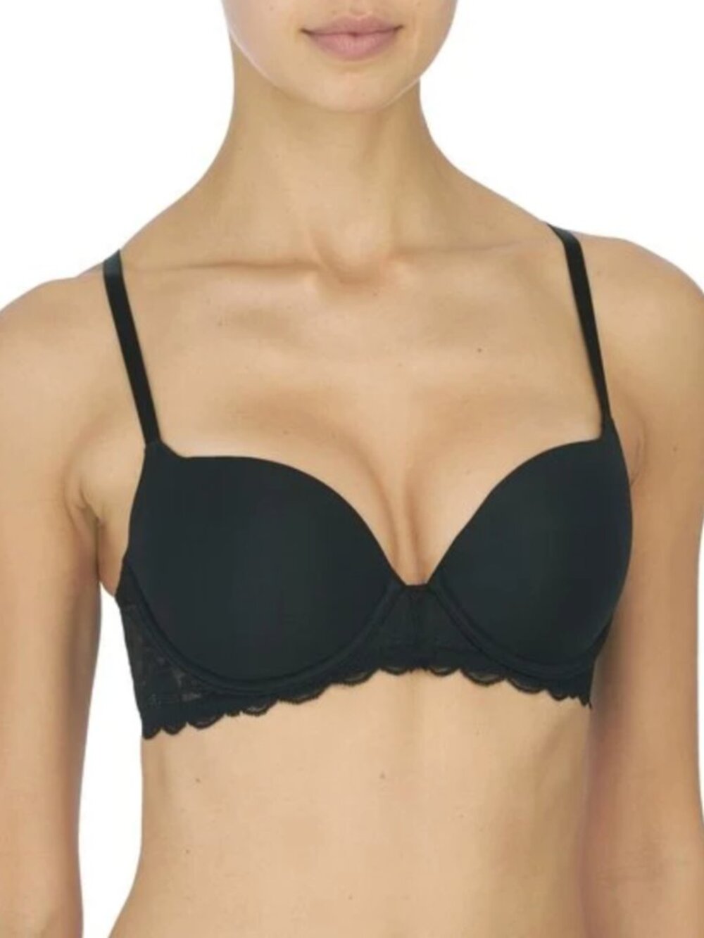 Natori 721211 Women's Statement Contour Underwire Lace T-Shirt Bra Black 36C